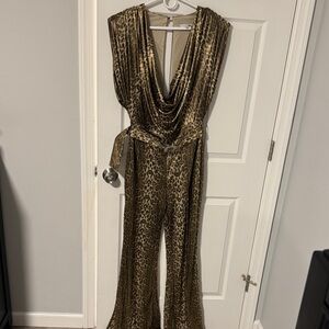 Fashion Nova Animal Print Jumpsuit